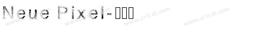 Neue Pixel字体转换